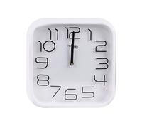 Avizar, Orologio da Parete Quadrato con Meccanismo Silenzioso 33x33cm, Bianco