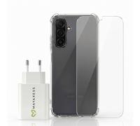 Avizar, Pack Accessori Custodia con Vetro e Caricatore per Galaxy A17