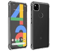 Avizar, Pack Protezione Google Pixel 4A Cover + Vetro Temperato, Trasparente