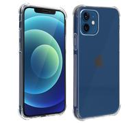 Avizar, Pack Protezione iPhone 12 Mini Cover + Vetro Temperato, Trasparente