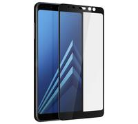 Proteggi schermo in vetro temperato ultrasottile Avizar con bordi neri per Samsung Galaxy A8