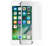 Pellicola iPhone SE 2020 / 7 / 8 Vetro Temp. Smussato Trasparente Bordo bianco
