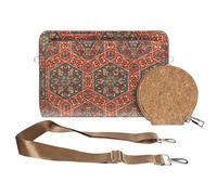 Avizar, Pochette in sughero, collezione CorkArt, chiusure a zip, Multicolore