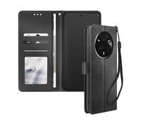AVIZAR Portafoglio a Cinghia CUSTODIA A LIBRO per Realme 14 Pro Plus, Nero