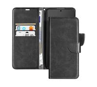 AVIZAR Portafoglio con laccetto CUSTODIA A LIBRO per Samsung Galaxy S25 Edge, Nero