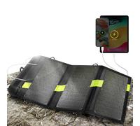 Avizar, Powerbank solare pieghevole 20W doppia USB, Nero