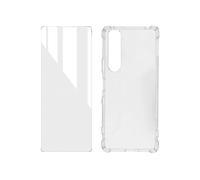 Avizar Kit protezione Sony Xperia 1 III Cover flessibile + vetro temperato trasparente