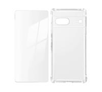 Kit Protezione Google Pixel 7 cover rinforzata + vetro temperato trasparente