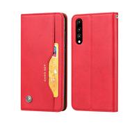 Custodia a libro in pelle rossa Avizar per Huawei P20 Pro