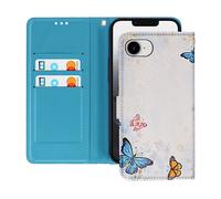 AVIZAR PRINT CUSTODIA A LIBRO per Apple iPhone 16e, Bianco