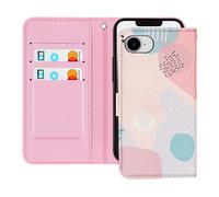 AVIZAR PRINT CUSTODIA A LIBRO per Apple iPhone 16e, Rosa
