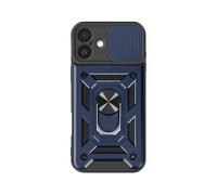 AVIZAR Protectorring COVER per Apple iPhone 16, Blu notte