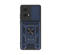 AVIZAR Protectorring COVER per Motorola Edge 50 Fusion, Blu notte