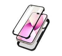AVIZAR Protettiva 180BK13MI Cover per Apple iPhone 13 Mini, Nero trasparente