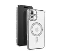 AVIZAR Protettiva BACK-DIAMS-SL-16R Cover per Apple iPhone 16, Argento