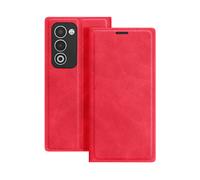 AVIZAR Protettiva BOOK-RD-A5R Custodia a libro per Oppo A5, Rosso