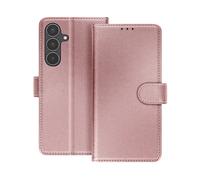 AVIZAR Protettiva CHESTER-PK-S25FE Custodia a libro per Samsung Galaxy S25 FE, Rosa champagne