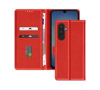 AVIZAR Protettiva CHESTER-RD-GA17 Custodia a libro per Samsung Galaxy A17, Rosso