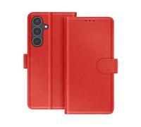 AVIZAR Protettiva CHESTER-RD-S25FE Custodia a libro per Samsung Galaxy S25 FE, Rosso