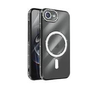 AVIZAR Protettiva DIAMAG-BK-16E Cover per Apple iPhone 16e, Nero