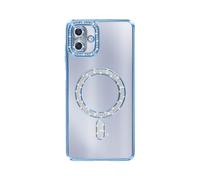 AVIZAR Protettiva DIAMAG-BL-GA07 Cover per Samsung Galaxy A07, Blu