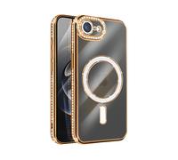 AVIZAR Protettiva DIAMAG-GD-16E Cover per Apple iPhone 16e, Dorato
