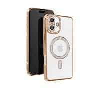 AVIZAR Protettiva DIAMAG-GD-16M Cover per Apple iPhone 16 Plus, Dorato