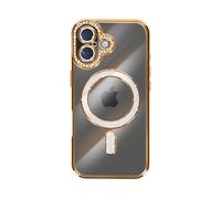 AVIZAR Protettiva DIAMAG-GD-17N Cover per Apple iPhone 17, Dorato