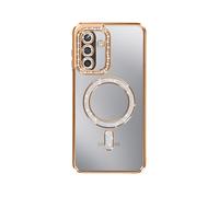 AVIZAR Protettiva DIAMAG-GD-GA17 Cover per Samsung Galaxy A17, Dorato