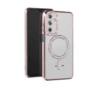AVIZAR Protettiva DIAMAG-PK-A166B Cover per Samsung Galaxy A16, Rosa champagne