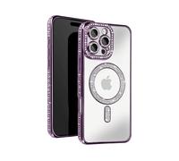 AVIZAR Protettiva DIAMAG-PP-16P Cover per Apple iPhone 16 Pro, Viola