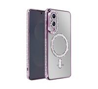 AVIZAR Protettiva DIAMAG-PP-S25E Cover per Samsung Galaxy S25 Edge, Viola