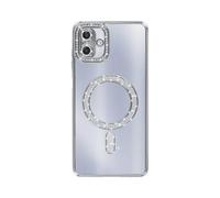 AVIZAR Protettiva DIAMAG-SL-GA07 Cover per Samsung Galaxy A07, Argento