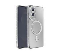 AVIZAR Protettiva DIAMAG-SL-S25E Cover per Samsung Galaxy S25 Edge, Argento