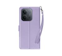 AVIZAR Protettiva DRAG-LV-XR15C Custodia a libro per Xiaomi Redmi 15C, Viola chiaro