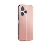 AVIZAR Protettiva ELEC-PK-XR13R Custodia a libro per Xiaomi Redmi 13, Rosa champagne