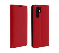 Custodia Huawei P30 Pro Pelle Portafoglio Funzione Stand - Rosso