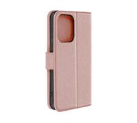 AVIZAR Protettiva FOLIO-CHESTER-GN-N13U Custodia a libro per Xiaomi Redmi Note 13, Rosa champagne