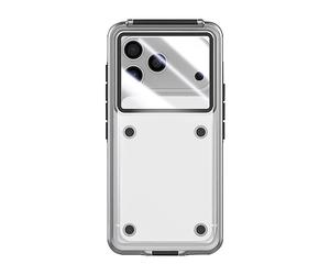 AVIZAR Protettiva IP68-IPHO69 Cover per Apple iPhone 17 Pro Max, Nero trasparente
