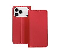 AVIZAR Protettiva LEA-RD-17P Custodia a libro per Apple iPhone 17 Pro, Rosso