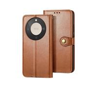 AVIZAR Protettiva LETOBRM8L Custodia a libro per Honor Magic 8 Lite, Marrone