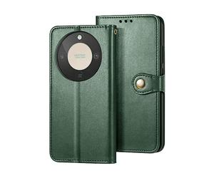 AVIZAR Protettiva LETOGNM8L Custodia a libro per Honor Magic 8 Lite, Verde scuro
