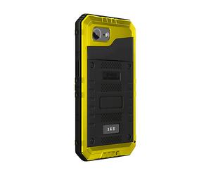 AVIZAR Protettiva LIKMEIYL16E Cover per Apple iPhone 16e, Nero / giallo