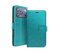 AVIZAR Protettiva MAY-BL-17P Custodia a libro per Apple iPhone 17 Pro, Blu petrolio