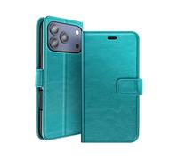 AVIZAR Protettiva MAY-BL-17X Custodia a libro per Apple iPhone 17 Pro Max, Blu petrolio