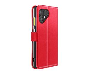 AVIZAR Protettiva MAY-RD-FF6 Custodia a libro per Fairphone 6, Rosso