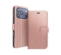 AVIZAR Protettiva MAY-RG-17P Custodia a libro per Apple iPhone 17 Pro, Rosa