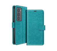 AVIZAR Protettiva MAYBLXR15R Custodia a libro per Xiaomi Redmi 15 5G, Blu petrolio