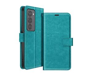 AVIZAR Protettiva MAYBLXR15R Custodia a libro per Xiaomi Redmi 15 5G, Blu petrolio