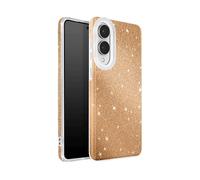 AVIZAR Protettiva PAPAY-GD-S25E Cover per Samsung Galaxy S25 Edge, Dorato